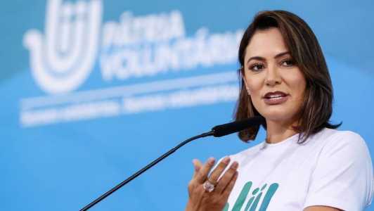 A ex-primeira-dama Michelle Bolsonaro