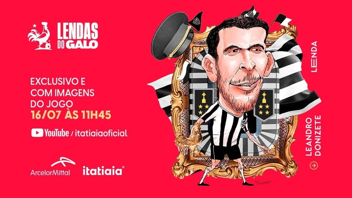 Leandro Donizete é um dos ídolos do Atlético confirmados no jogo Lendas do Galo
