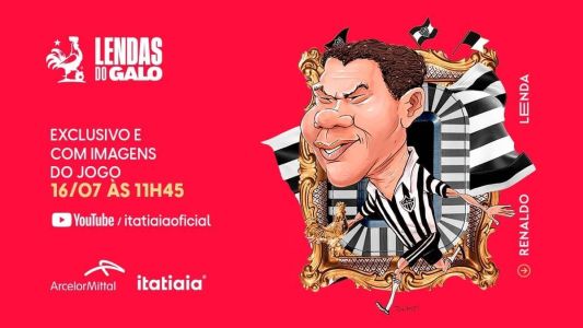 A história de Renaldo, um dos ídolos do Atlético confirmados no Lendas do Galo