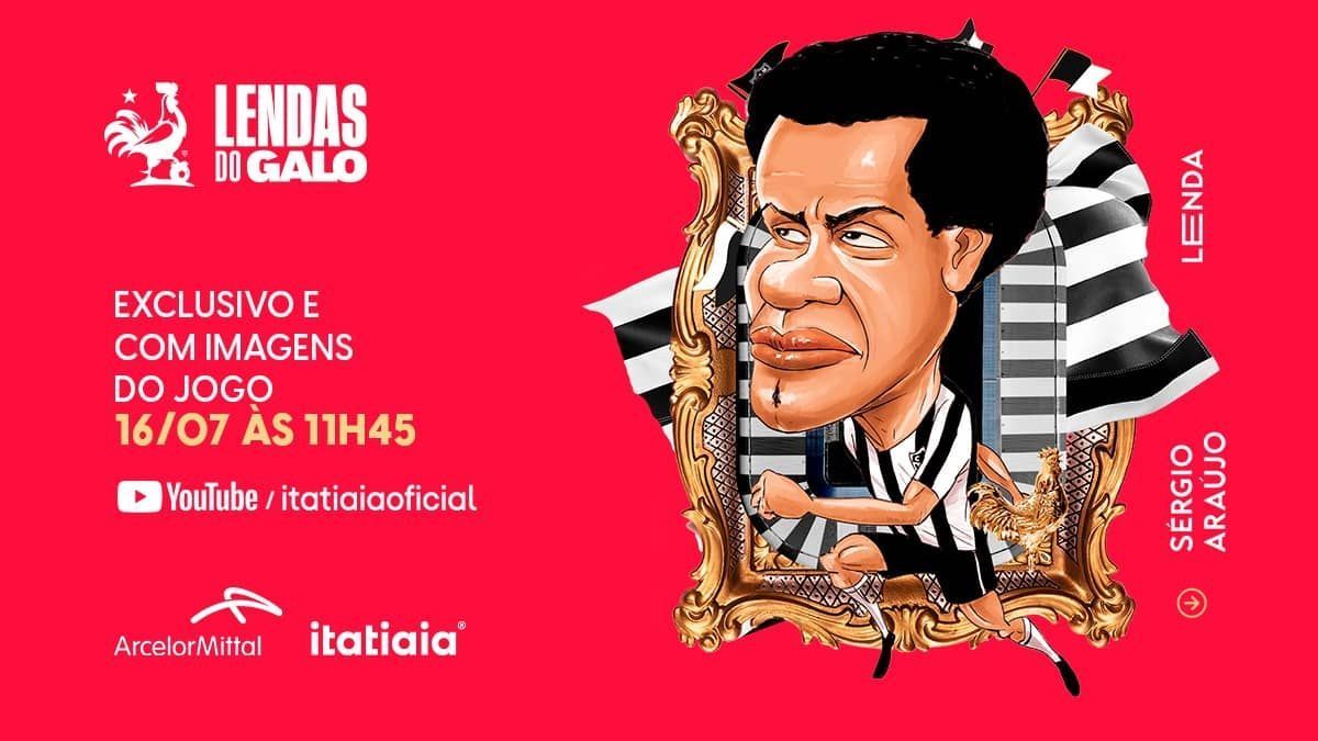 A história de Sérgio Araújo, um dos ídolos do Atlético confirmados no Lendas do Galo
