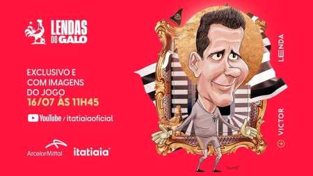 A história de Victor, um dos ídolos do Atlético que estará no Lendas do Galo