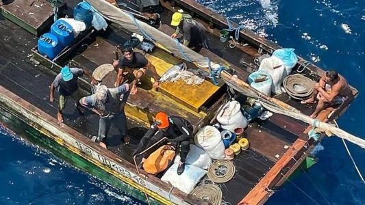 A Marinha foi informada sobre a localização do barco na segunda-feira (18)