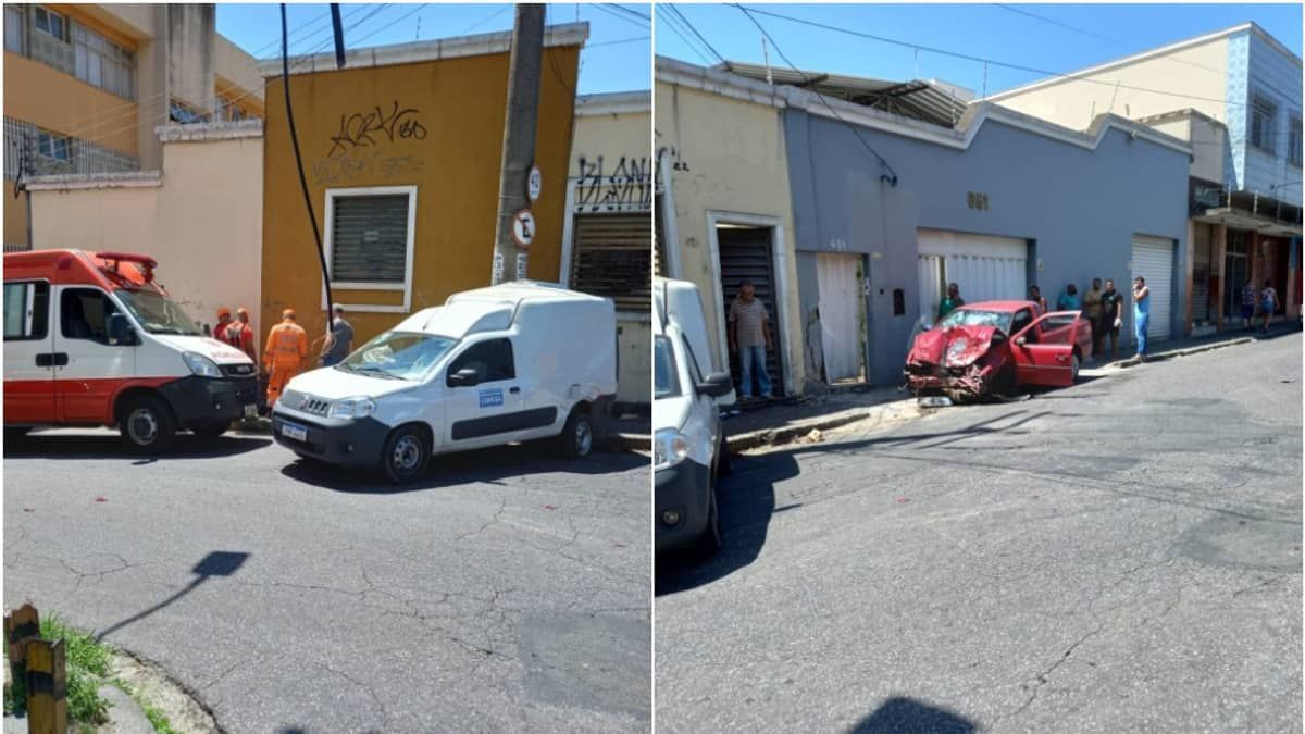 Motorista bêbado perde controle, bate em carro da Copasa e atropela menina em BH