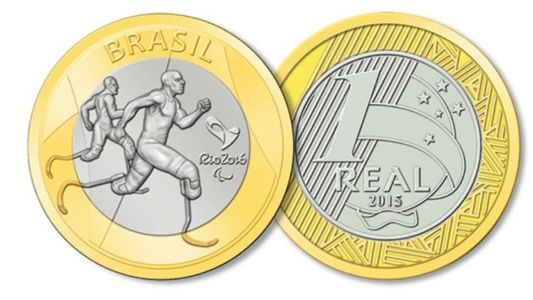 A moeda do atletismo paralímpico faz parte de uma série especial