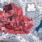 Rua histórica do bairro Lagoinha, em BH, ganha mural de artista italiano