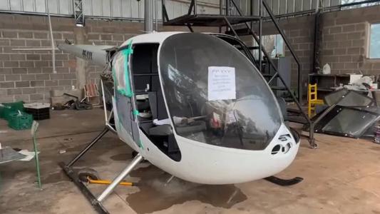 A Operação Helix apreendeu nove helicópteros