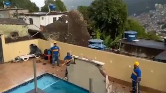 A operação visa conter o risco de desabamento do imóvel