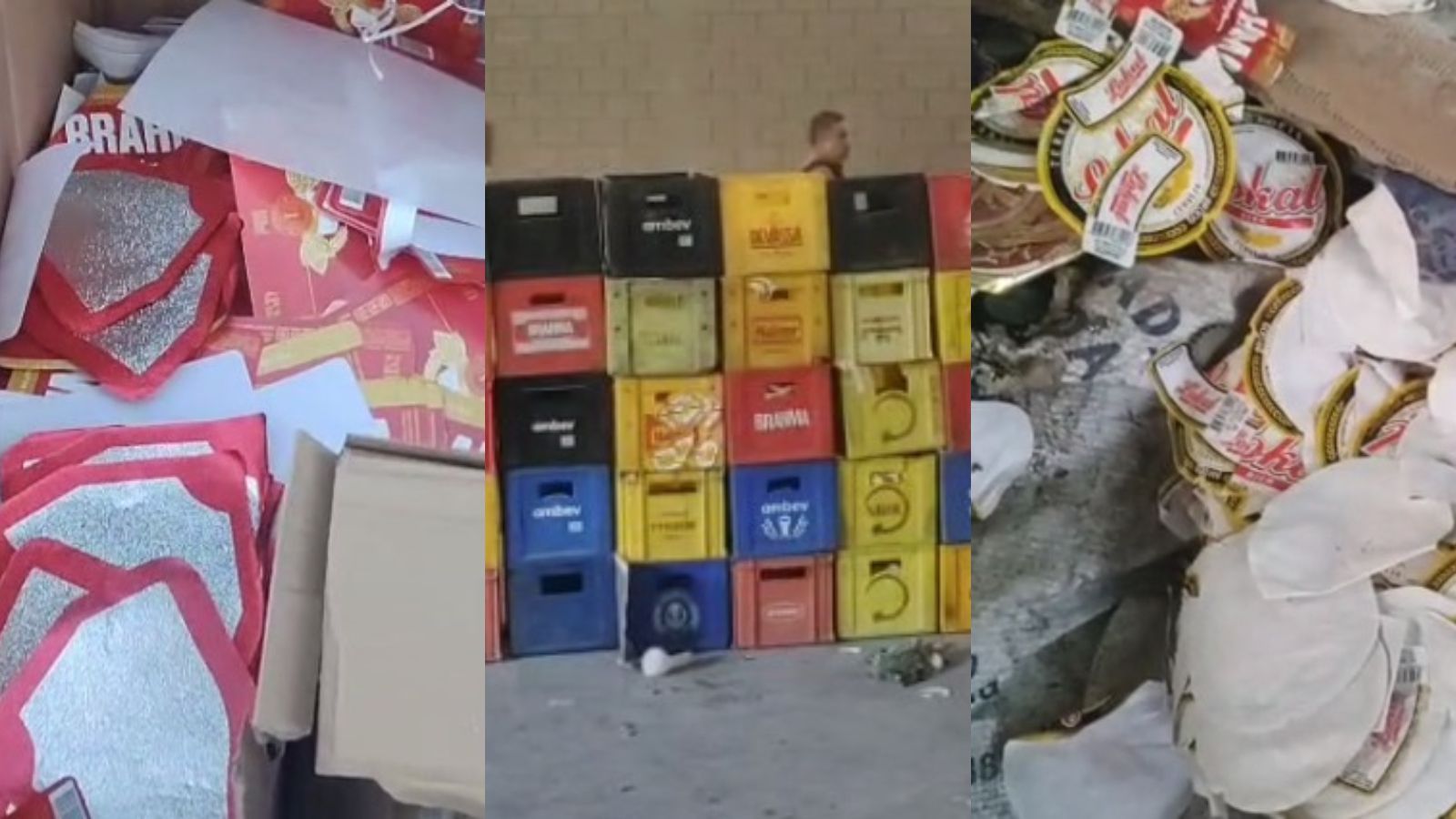 Vídeo: PM interdita galpão de adulteração de bebidas na Grande BH; dois são presos