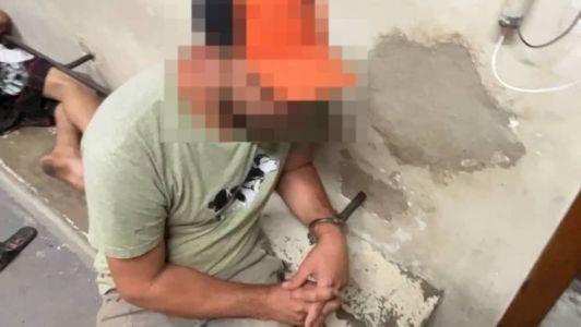 A polícia fez intensas diligências e conseguiu prender o suspeito