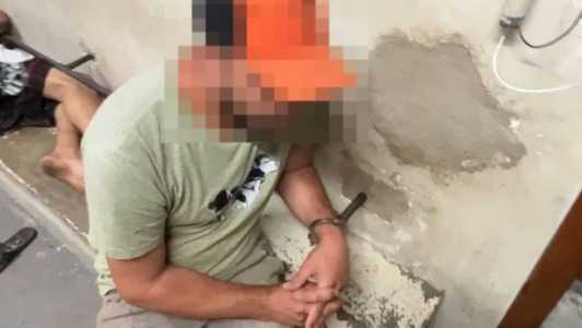 A polícia fez intensas diligências e conseguiu prender o suspeito