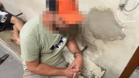 A polícia fez intensas diligências e conseguiu prender o suspeito