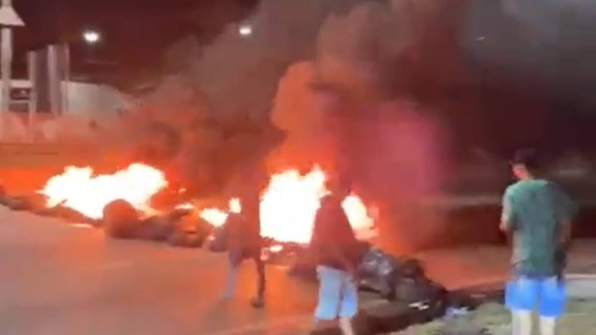 Manifestação interdita completamente o Anel Rodoviário