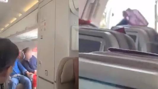 A porta foi aberta três minutos antes do pouso