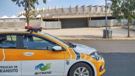 A Prefeitura de Belo Horizonte realiza operação de trânsito e transporte no entorno do Mineirão