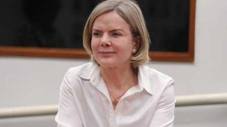 A presidente do PT, Gleisi Hoffmann