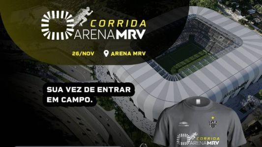A primeira edição da Corrida da Arena MRV acontece em novembro e vai passar por dentro do novo estádio do Atlético
