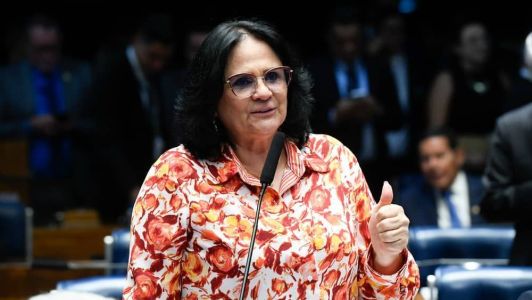 A senadora Damares Alves, do Republicanos do Distrito Federal