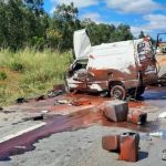 Batida deixa cinco feridos na MGC-135, em Curvelo, em Minas 