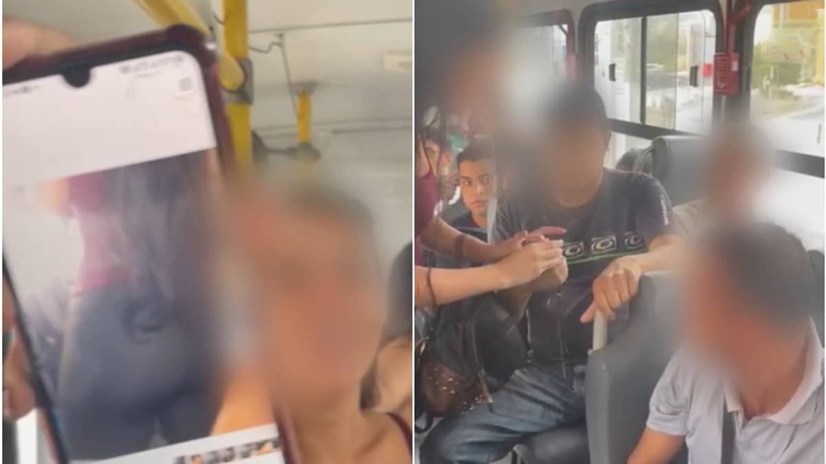 Vídeo: homem é preso por importunação sexual após fotografar partes íntimas de passageira em ônibus na Grande BH
