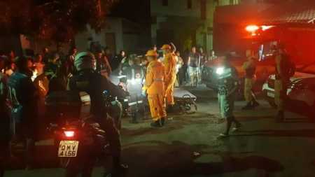 A vítima ficou ferida e foi encaminhada ao hospital
