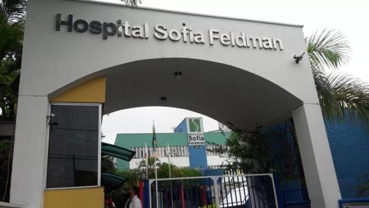 A vítima foi levado para o Hospital Sofia Feldman, onde foi medicada