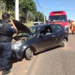 Motorista sofre convulsão e bate em placa de sinalização em Minas