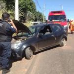 Motorista sofre convulsão e bate em placa de sinalização em Minas