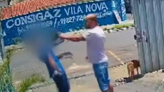 A vítima sofreu um corte na boca
