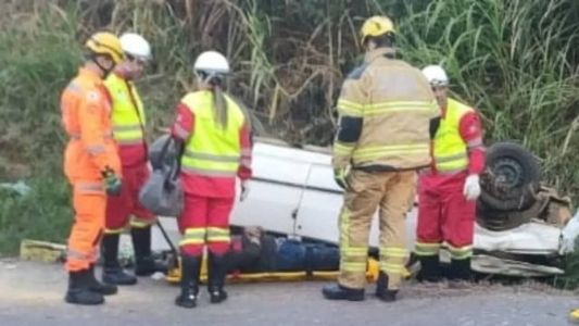 A vítima teve ferimentos leves; as causas do acidente não foram informadas