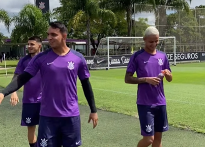 Giovane volta a treinar com o elenco do Corinthians; saiba o motivo