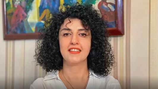 A vencedora do Prêmio Nobel da Paz de 2023, a ativista iraniana Narges Mohammad