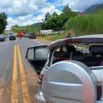 Carro capota, atinge e mata ciclista que pedalava às margens da BR-116, em Manhuaçu (MG)