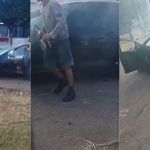 Acidente na Via do Minério, em BH, deixa carro destruído; motorista saiu com garrafa de cerveja na mão