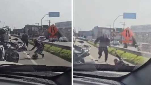 Ação do policial aposentado foi filmada por uma testemunha