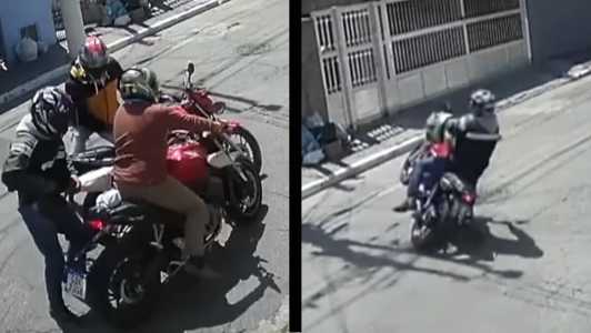 Ação foi flagrada por câmeras de segurança