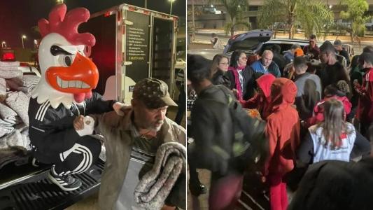 Ação solidária foi feita na noite desta quinta-feira em Belo Horizonte