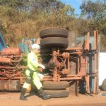Acidente grave na BR-040 deixa 4 feridos e causa congestionamento quilométrico