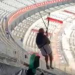 Adolescente fica ferida ao cair em passeio de tirolesa no Mineirão: vídeo