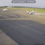 Vídeo: avião voa de lado, bate em hangar e explode matando duas pessoas em Cuiabá  