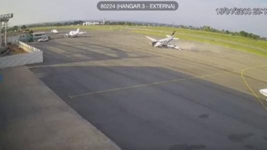 Acidente aconteceu logo após a decolagem no Aeroporto Bom Futuro em Cuiabá
