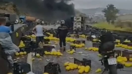 Acidente aconteceu na altura do Km 559, em Itaguara, na manhã desta segunda-feira (21)