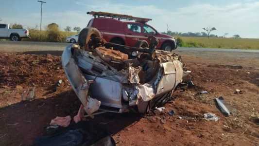 Acidente aconteceu na MG 497, próximo a Iturama