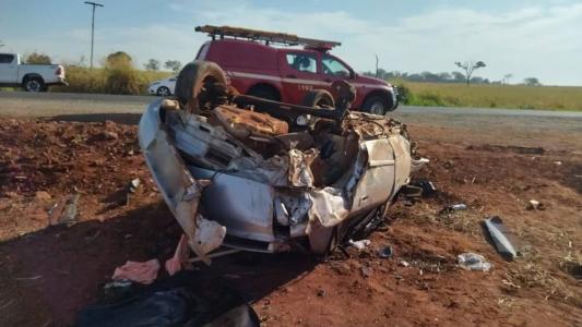 Acidente aconteceu na MG 497, próximo a Iturama