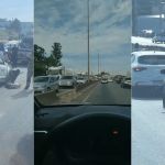 Carreta perde o freio, arrasta carro e atinge outros sete no Anel Rodoviário de BH; veja vídeo
