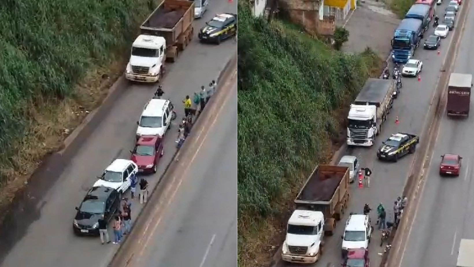 Vídeo: acidente entre quatro carros e uma moto no Anel Rodoviário de BH, deixa motociclista ferida