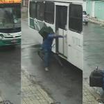 Vídeo: ônibus quase passa por cima de entregador de aplicativo no RJ