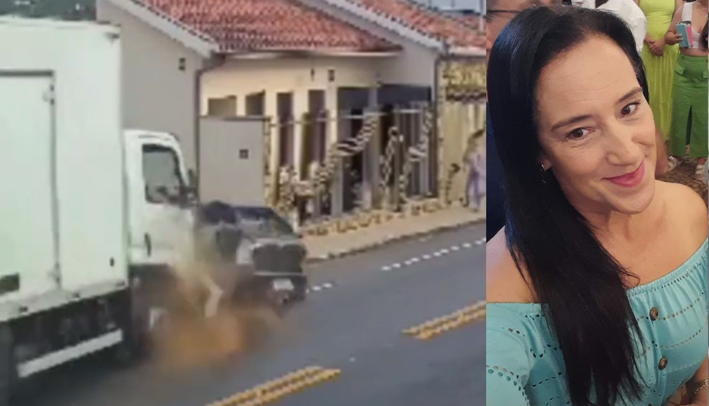 Vídeo: motorista de aplicativo morre após carro ser prensado por caminhão em MG