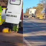 Acidente entre carro e caminhão fecha pista na BR-040 e provoca congestionamento quilométrico