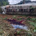 Após acidente, MG-267 permanece interditada em Carandaí (MG)