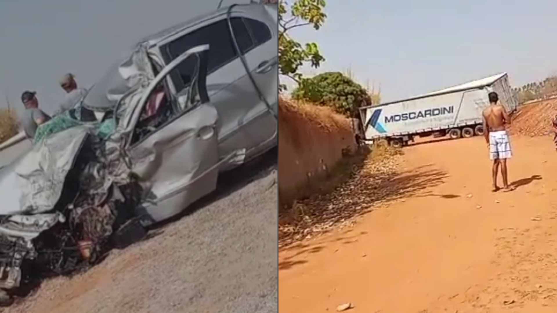 Acidente entre carreta e carro deixa um morto na BR-135, na região Central de MG